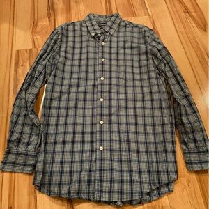Chaps Blue Plaid Men's Shirt—S
